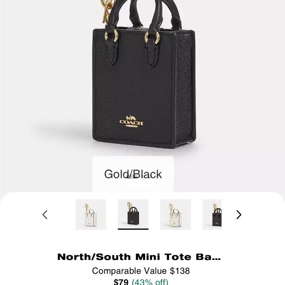 🍄COACH KEYCHAIN MINI BAGS 🍄